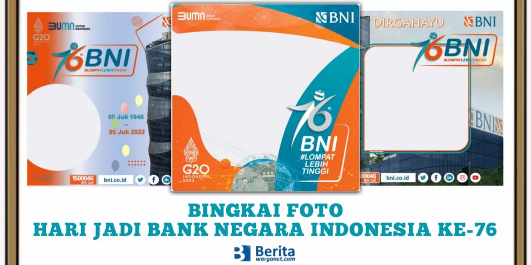 Bingkai Foto Hari Jadi Bank Negara Indonesia Ke Rekomendasi