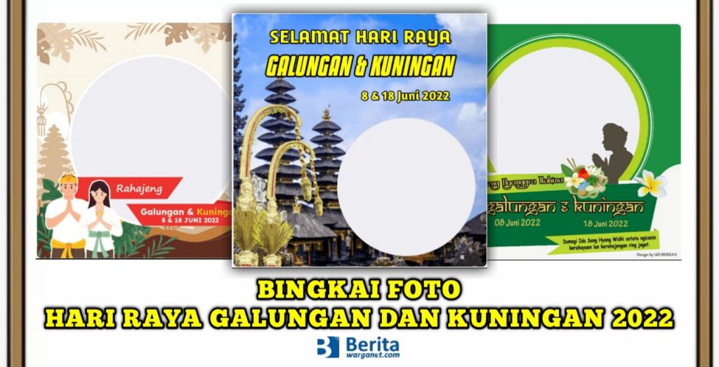 Bingkai Foto Hari Raya Galungan dan Kuningan