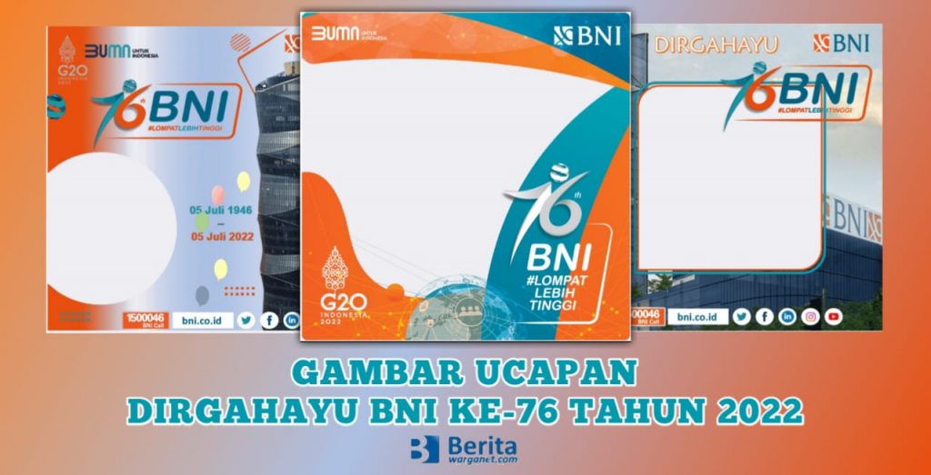 Gambar Ucapan Dirgahayu BNI ke-76