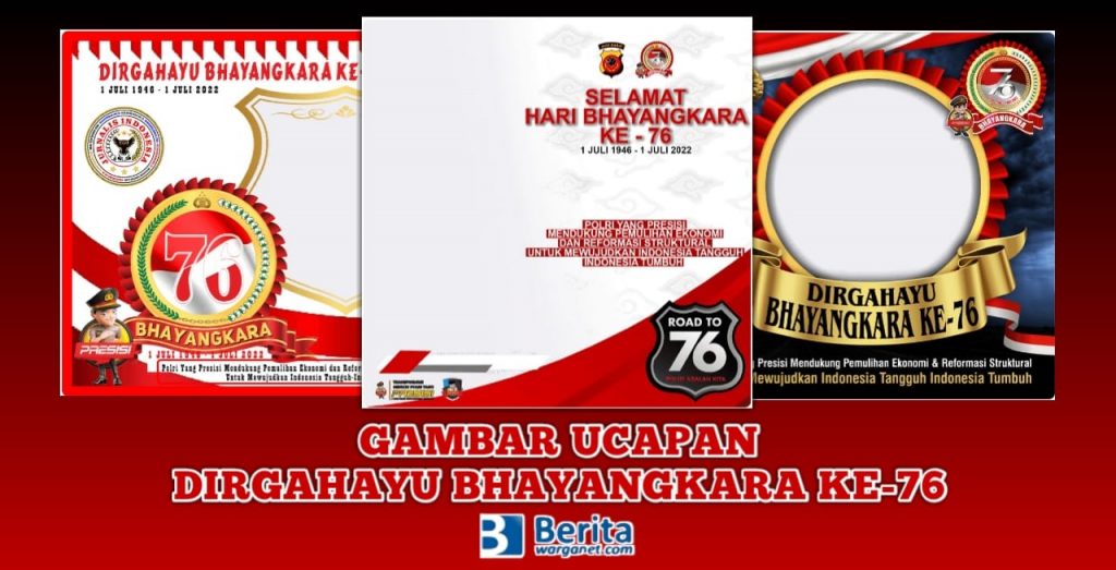 Gambar Ucapan Dirgahayu Bhayangkara ke-76