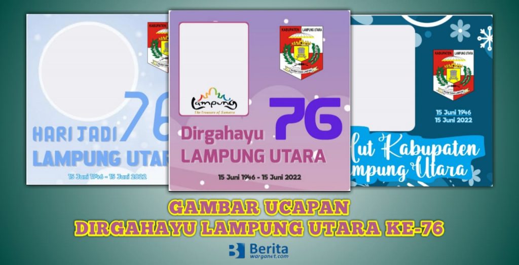Gambar Ucapan Dirgahayu Lampung Utara ke-76