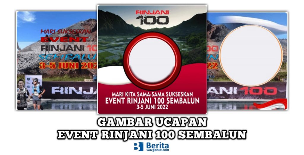 Gambar Ucapan Event Rinjani 100 Sembalun 2022