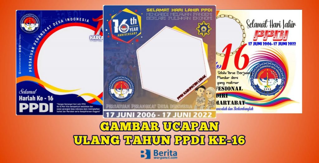 Gambar Ucapan Ulang Tahun PPDI ke-16