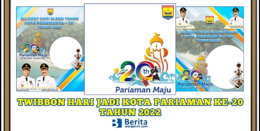 Link Twibbon Hari Jadi Kota Pariaman ke-20 Tahun 2022