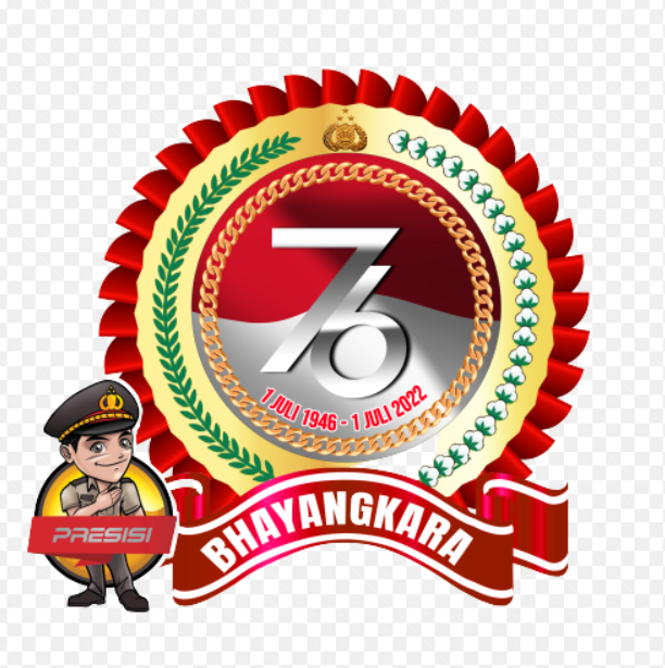 Logo HUT Bhayangkara ke-76 (Format PNG)