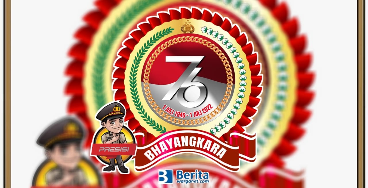 Logo HUT Bhayangkara ke-76 Tahun 2022