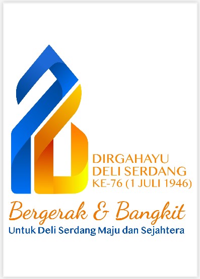 Logo HUT Deli Serdang ke-76 Format PDF