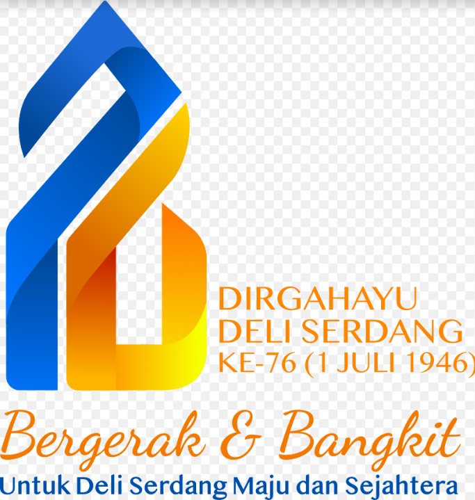 Logo HUT Deli Serdang ke-76 Format PNG