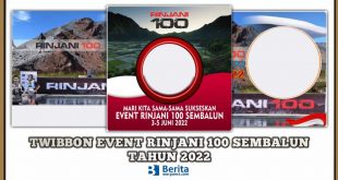 Twibbon Event Rinjani 100 Sembalun 2022