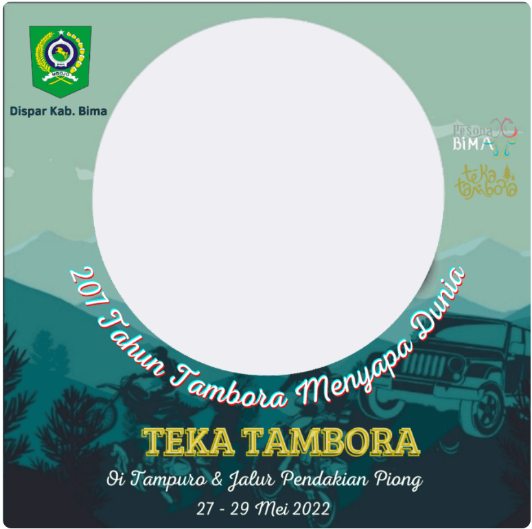 Twibbon Festival Tambora 2022 Pilihan 3