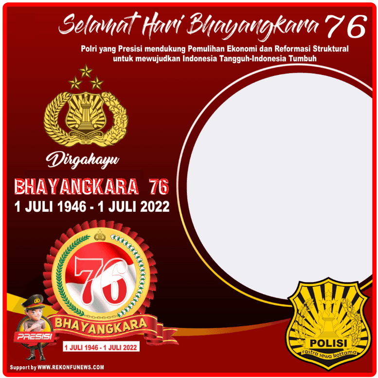 Twibbon Hari Bhayangkara ke-76