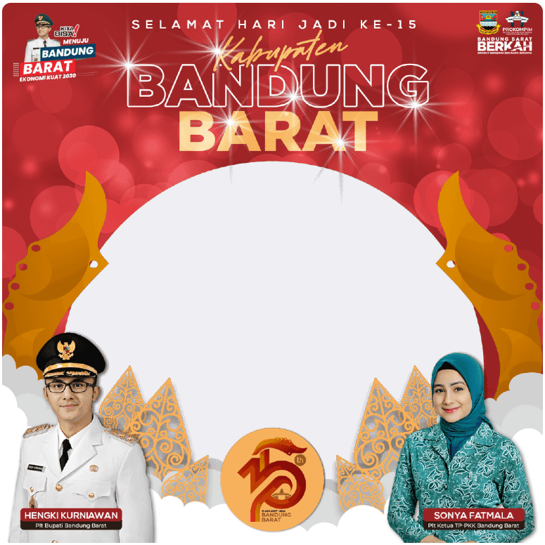 Bingkai Foto HUT Kabupaten Bandung Barat ke-15