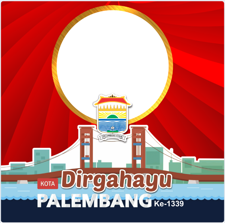 Twibbon Hari Jadi Kota Palembang ke-1339 Pilihan 4