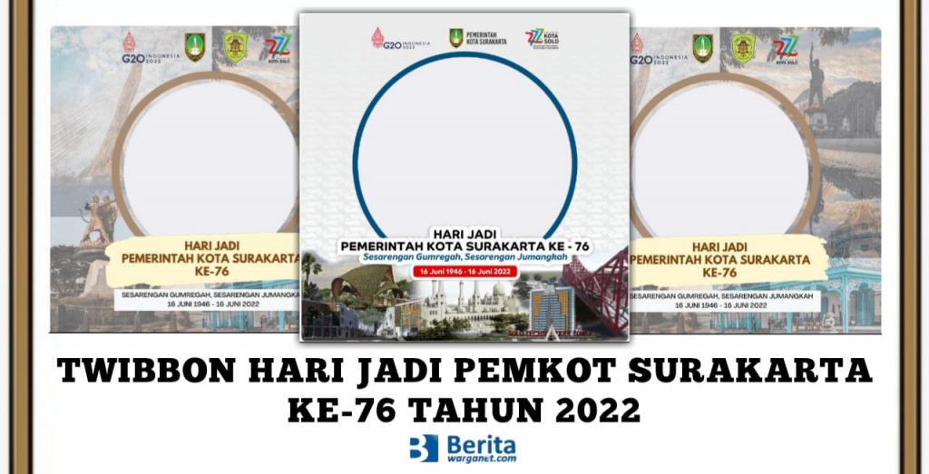 Twibbon Hari Jadi Pemkot Surakarta 2022