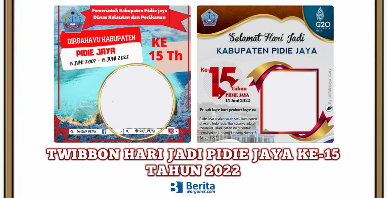 Twibbon Hari Jadi Pidie Jaya 2022