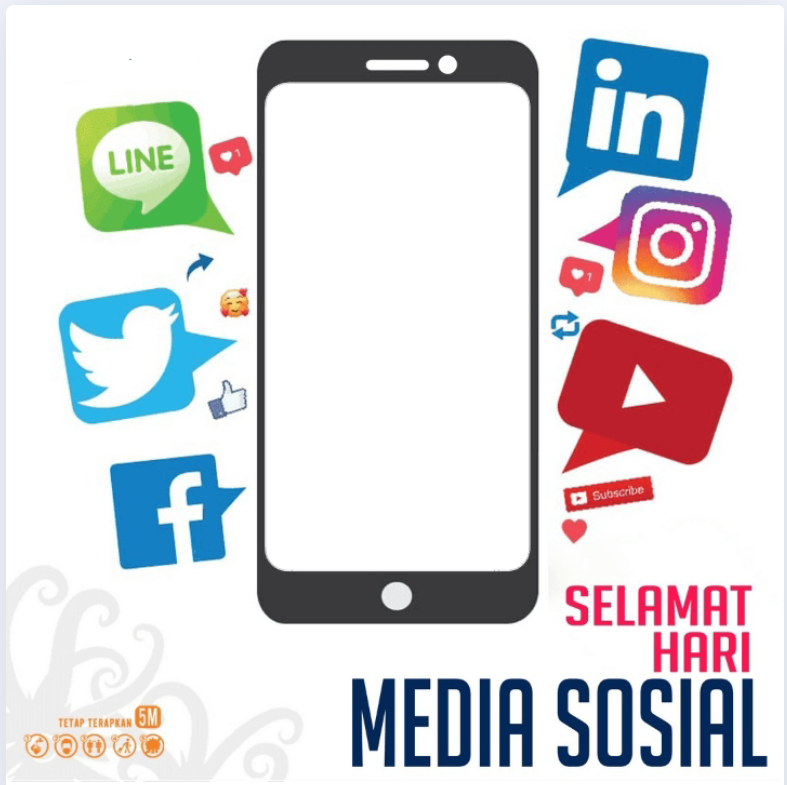 Twibbon Hari Media Sosial 2022 Pilihan 1