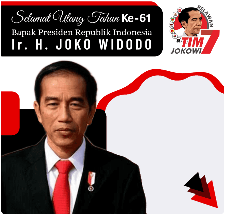 Twibbon Ulang Tahun Presiden Jokowi ke-61 Pilihan 2