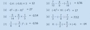 Kunci Jawaban Matematika Soal Ringkasan Bab 1 halaman 57 kelas 7