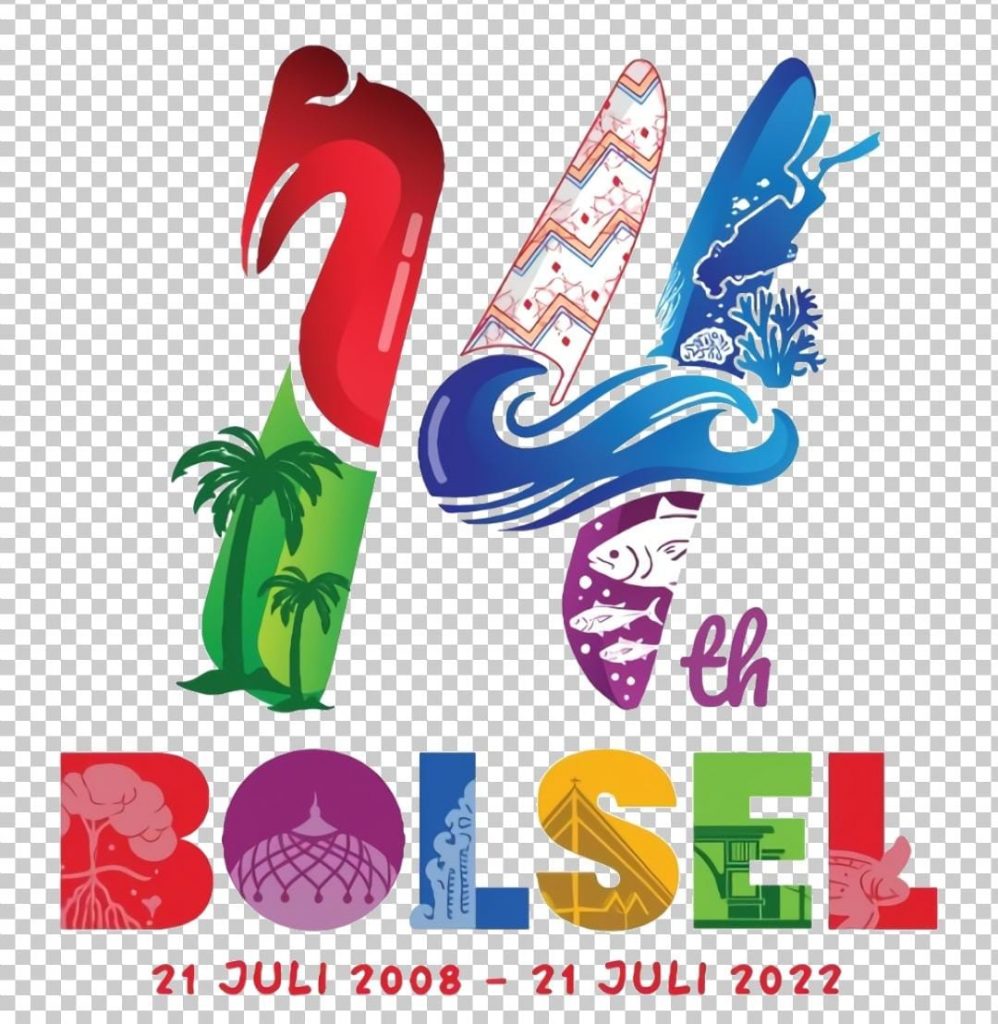Logo HUT Kabupaten Bolsel ke-14