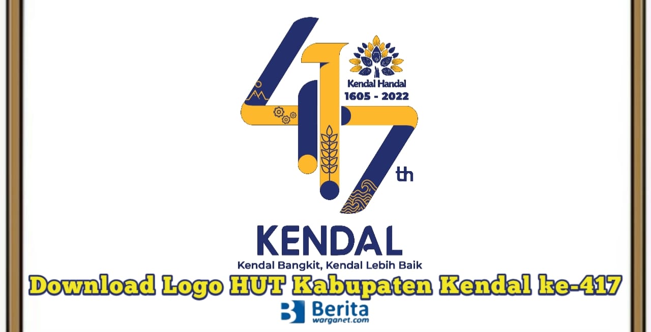Logo HUT Kendal ke-417 Tahun 2022
