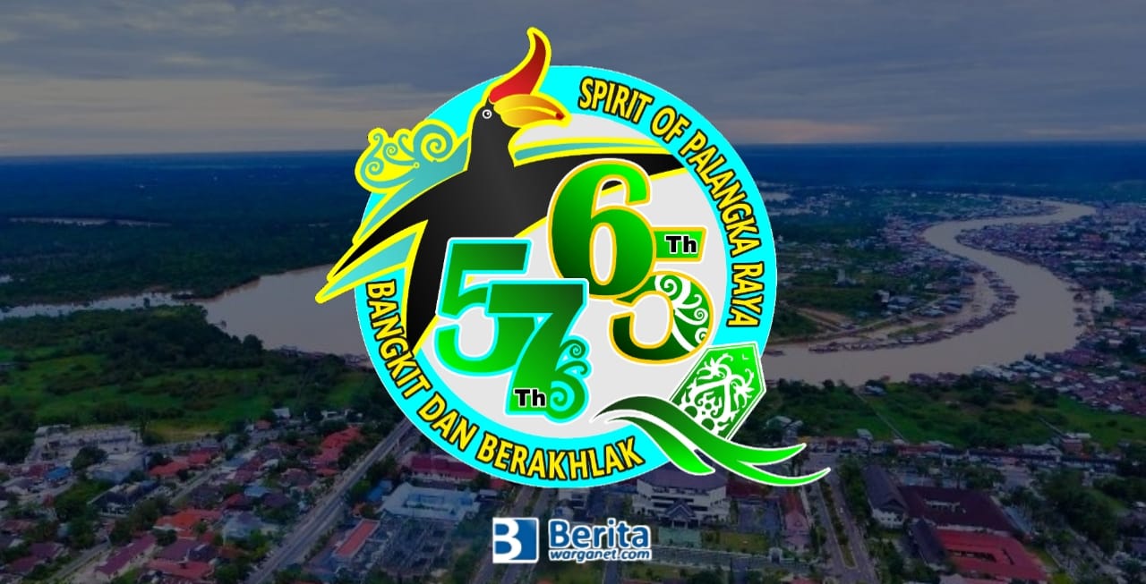 Logo HUT Palangkaraya ke-65 Tahun 2022