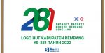 Logo HUT Rembang ke-281 Tahun 2022
