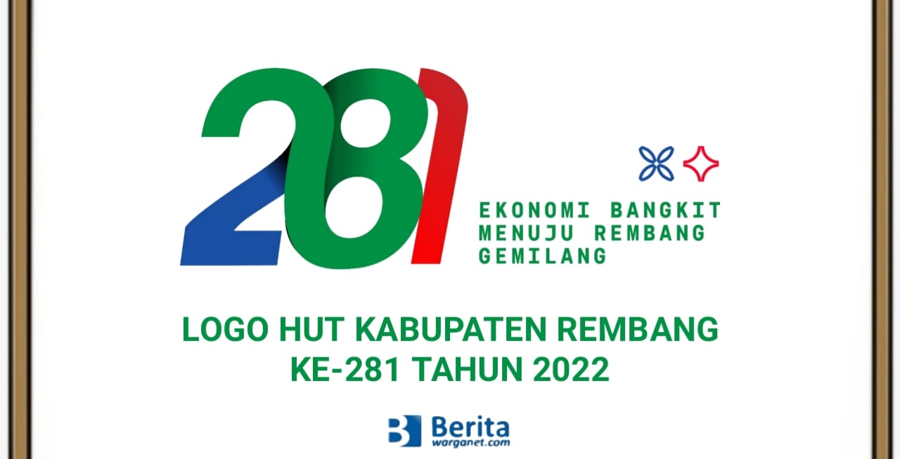Logo HUT Rembang ke-281 Tahun 2022