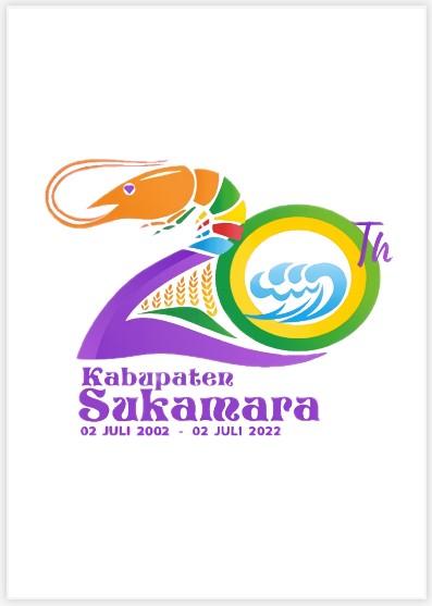 Logo HUT Sukamara ke-20 Format PDF