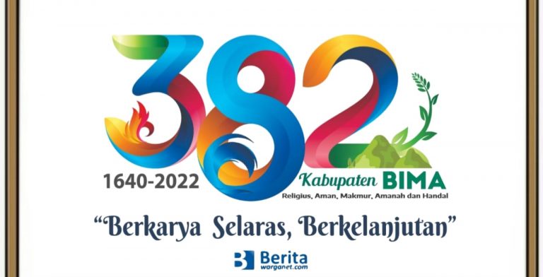 Logo Hari Jadi Bima ke-382 Tahun 2022