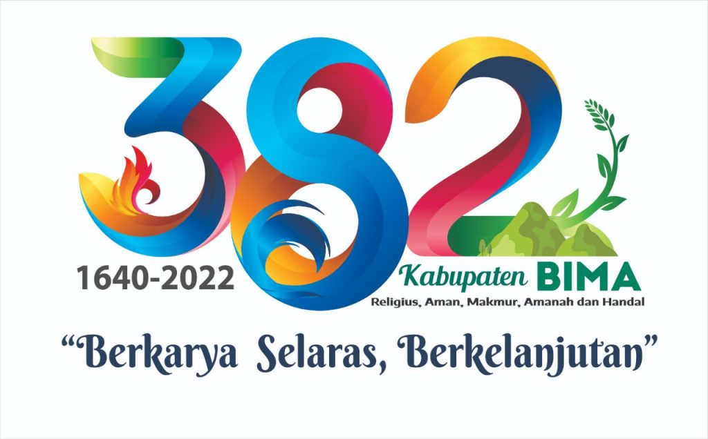 Logo Hari Jadi Bima ke-382 Tahun 2022