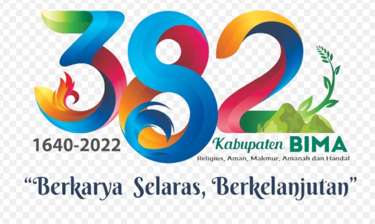 Logo Hari Jadi Kabupaten Bima ke-382 Format PNG