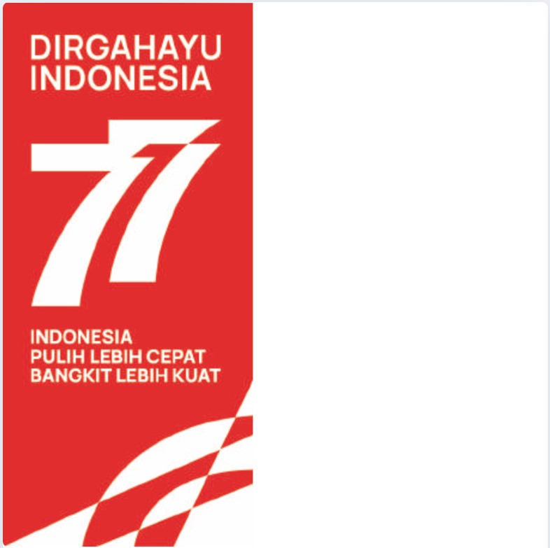 Twibbon Hari Kemerdekaan Indonesia ke-77 Tahun 2022 Pilihan 2