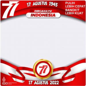 Twibbon 2022 Indonesia ke-77 Opsi 6