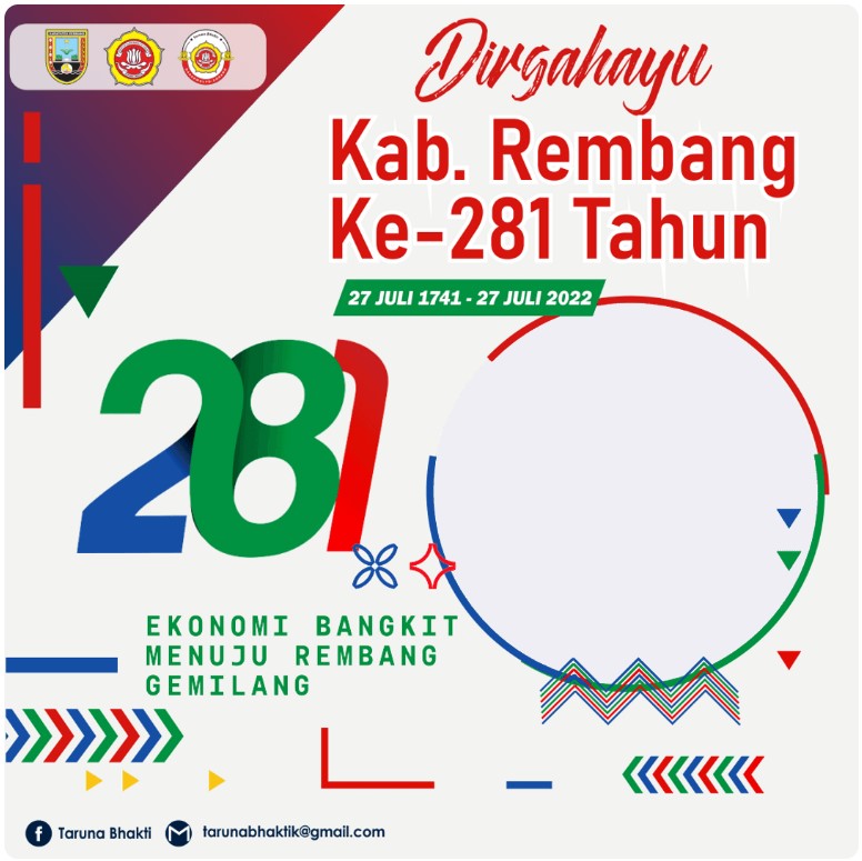 Twibbon Dirgahayu Rembang 2022