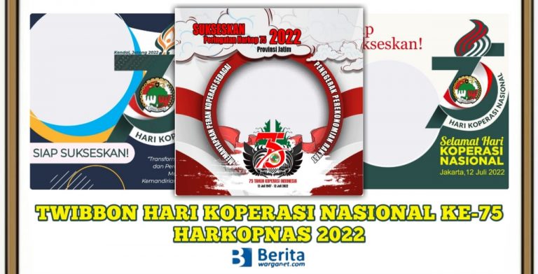 Twibbon Harkopnas ke-75 tahun 2022