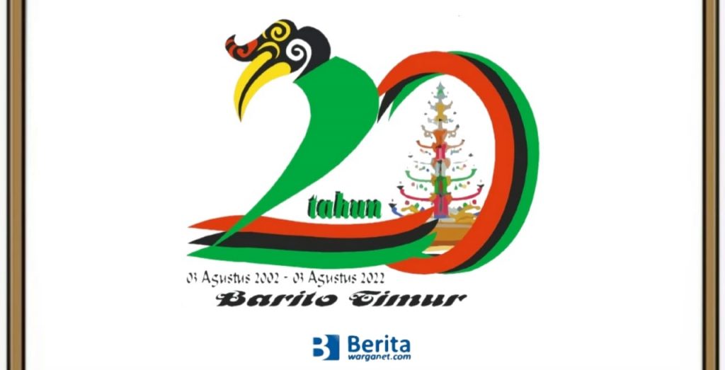 Logo HUT Barito Timur ke-20 Tahun 2022