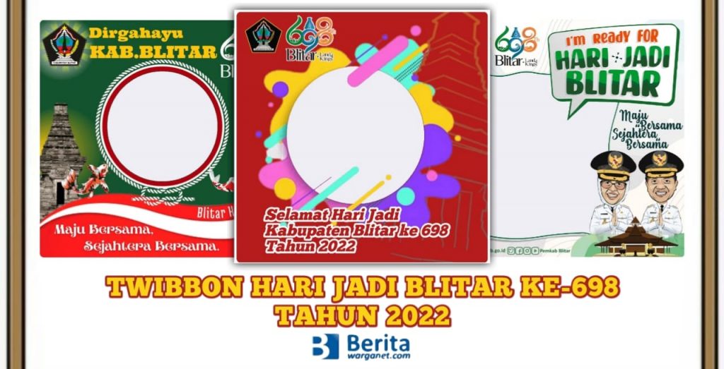 Twibbon Hari Jadi Blitar ke-698 Tahun 2022