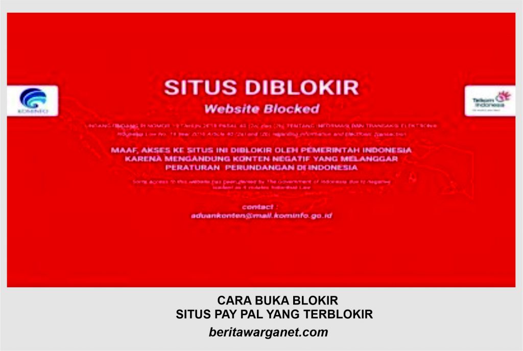 cara buka blokir paypal karena pse