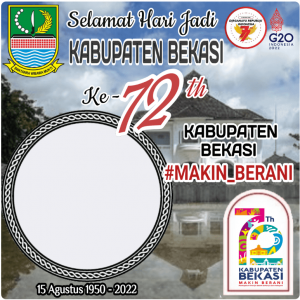 Twibbon Dirgahayu Kabupaten Bekasi 2022