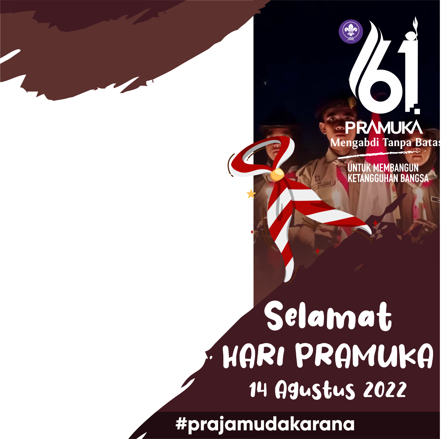 Link Twibbon Hari Pramuka Ke 61 Tahun 2022 Klik Disini 6865