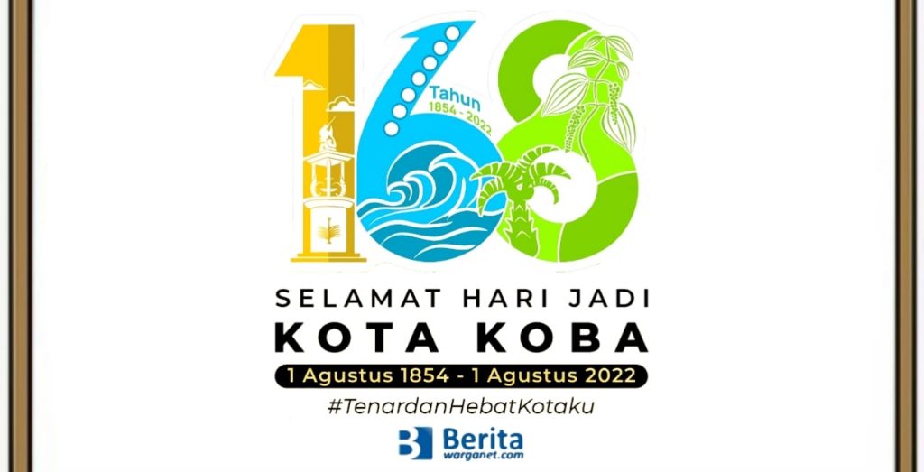 Logo HUT Kota Koba ke-168 Tahun 2022