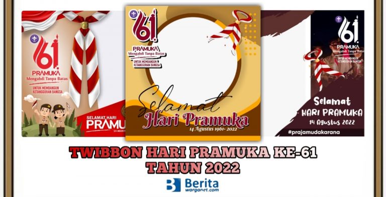 Twibbon Hari Pramuka ke-61 Tahun 2022