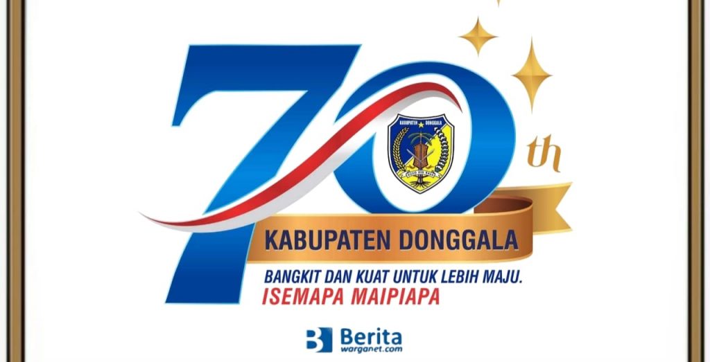 Logo HUT Donggala ke-70 Tahun 2022