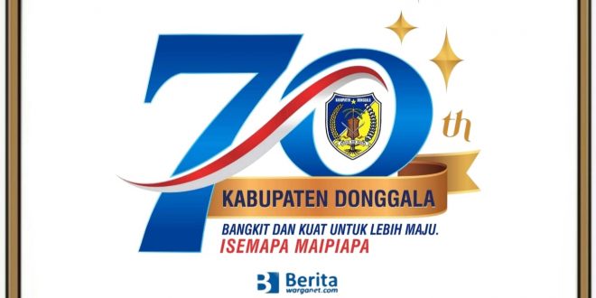 Logo HUT Donggala ke-70 Tahun 2022