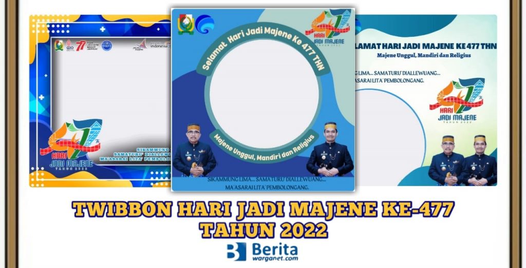Twibbon Hari Jadi Majene ke-477 Tahun 2022