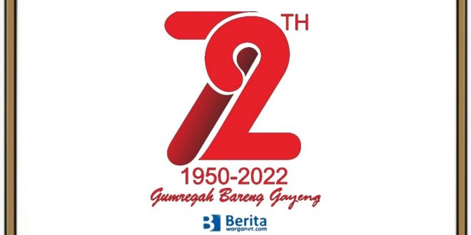 Logo HUT Provinsi Jawa Tengah ke-72
