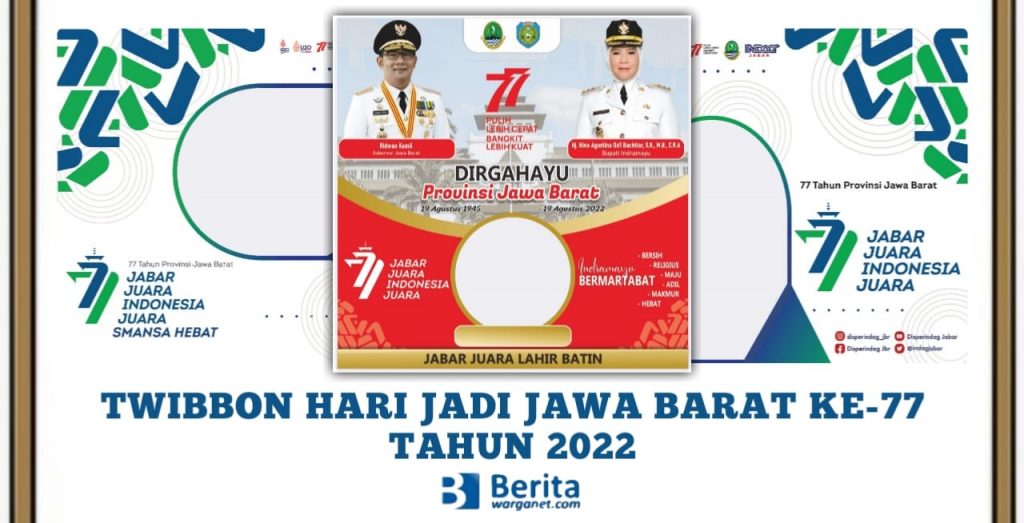 Twibbon Hari Jadi Jawa Barat ke-77 Tahun 2022