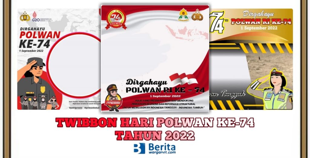 Twibbon Hari Polwan ke-74 Tahun 2022