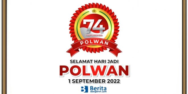 Logo HUT Polwan ke-74 Tahun 2022