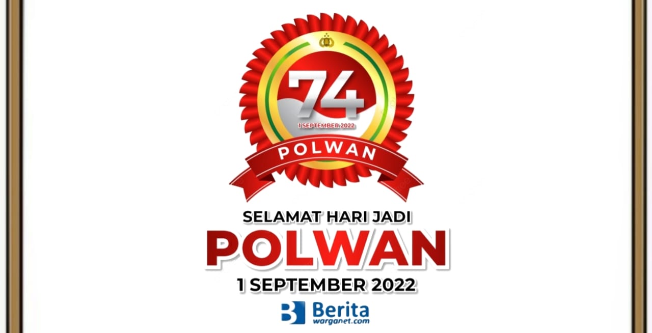Logo HUT Polwan ke-74 Tahun 2022